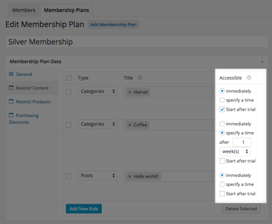 woocommerce memberships plan content restriction subscriptions 550x453 1